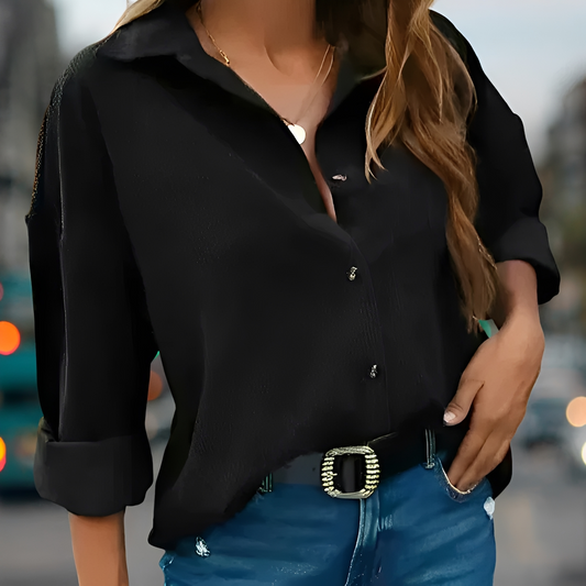 Elegancka bluzka o swobodnym fasonie