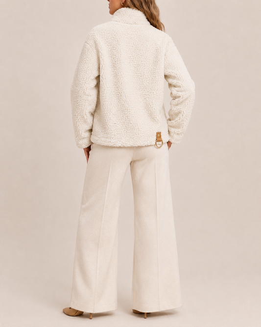 Bluza Sherpa z Półzamkiem