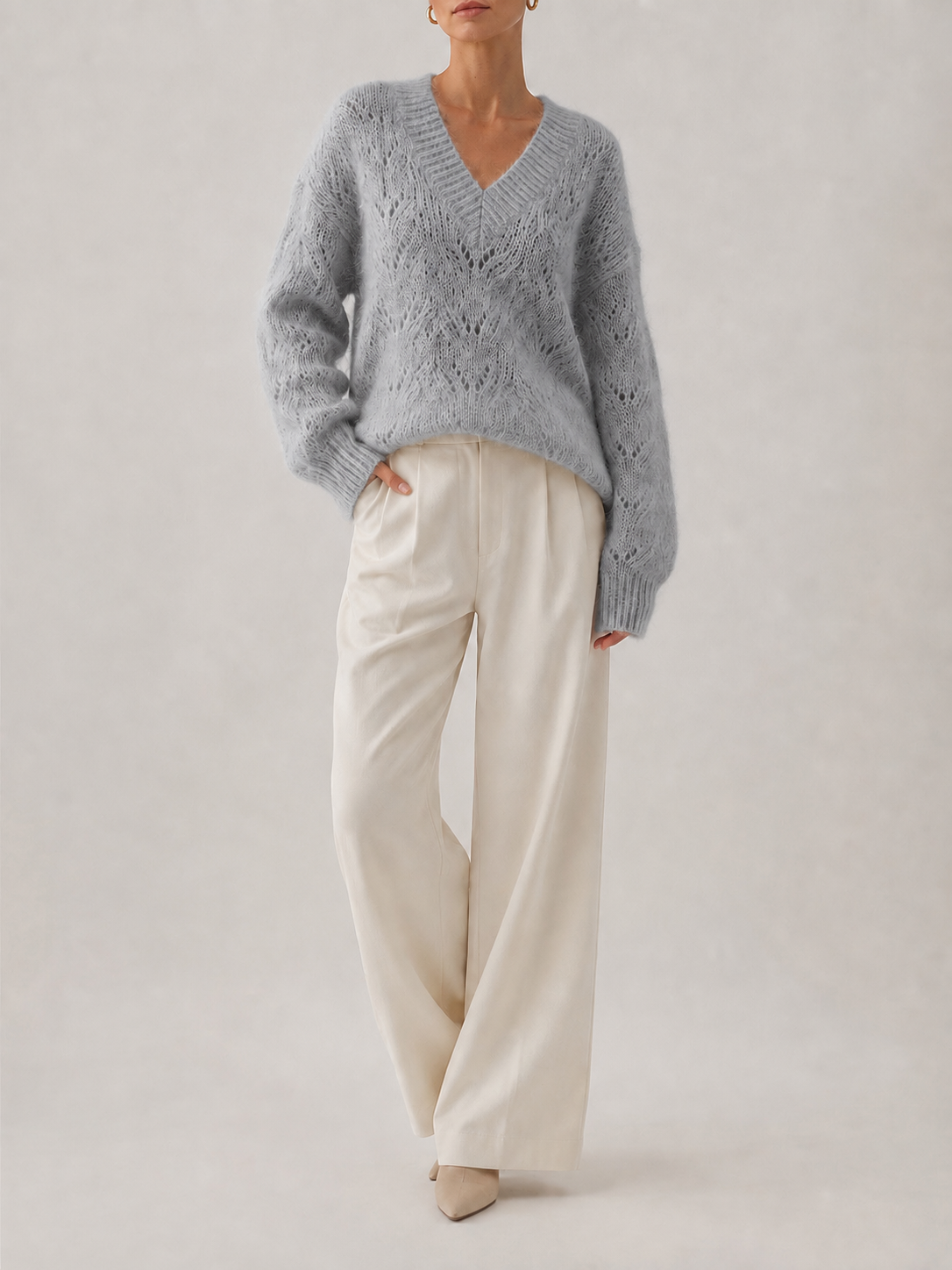 Sweter jasnoniebieski