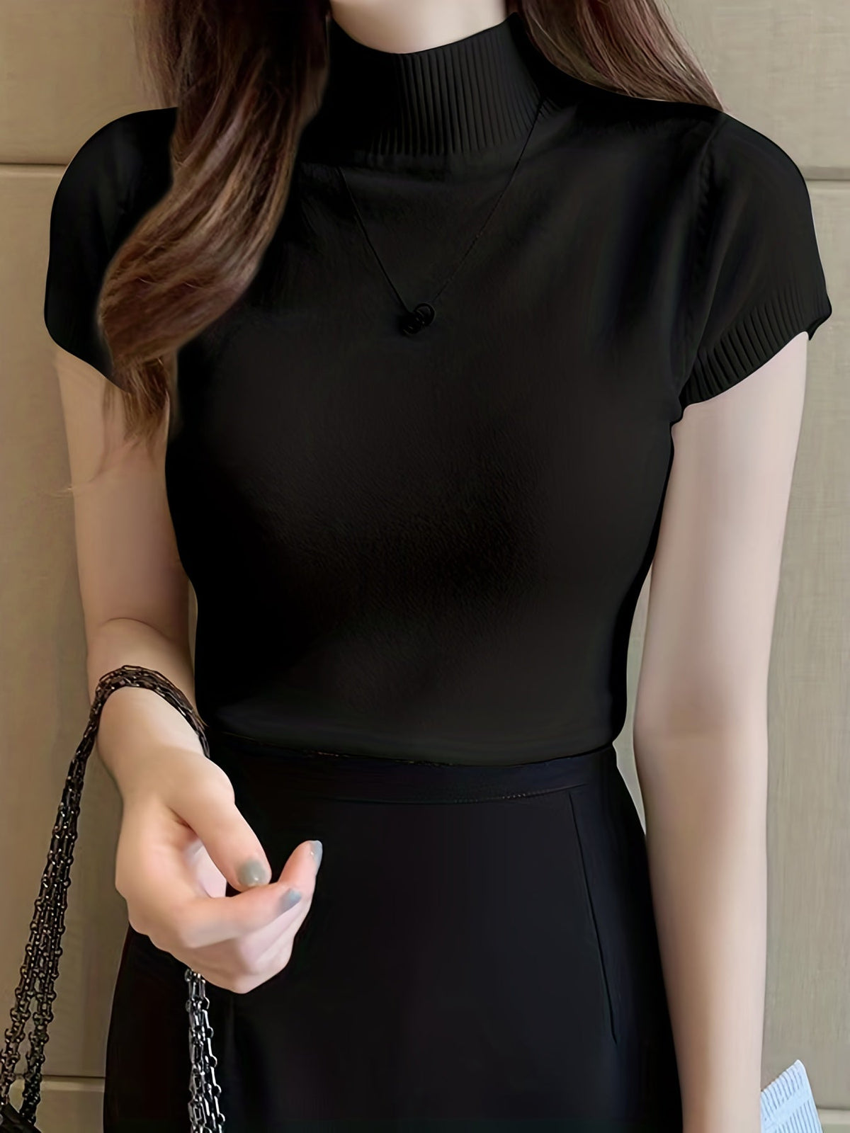 Elegancki Top z Półgolfem