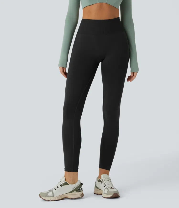 Bezszwowe Legginsy do Jogi Modelujące Brzuch