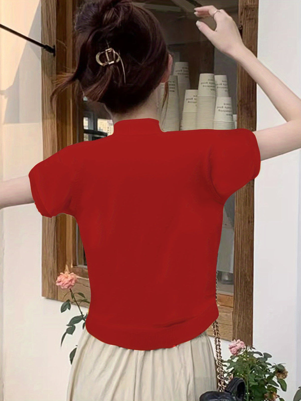 Elegancki Top z Półgolfem