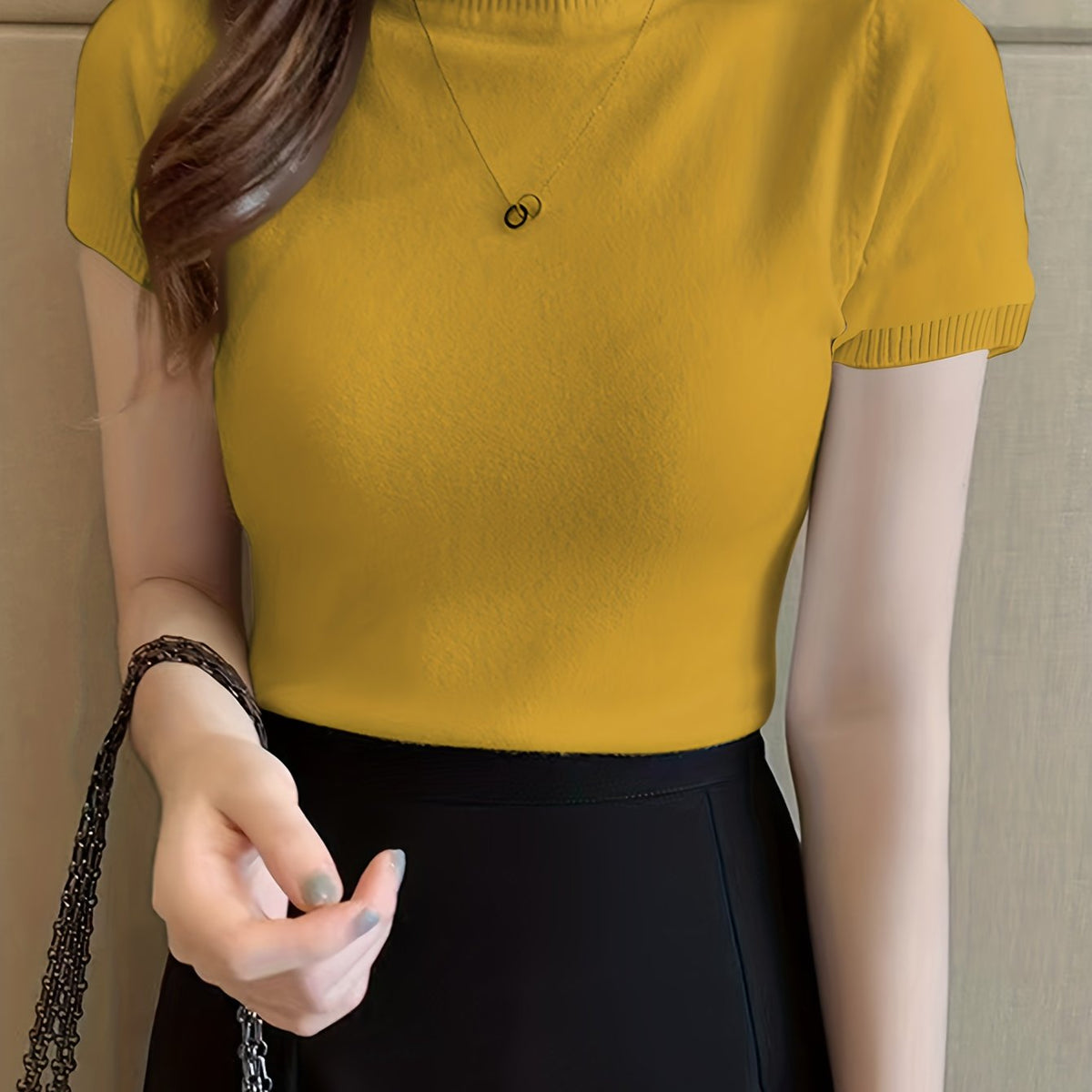 Elegancki Top z Półgolfem