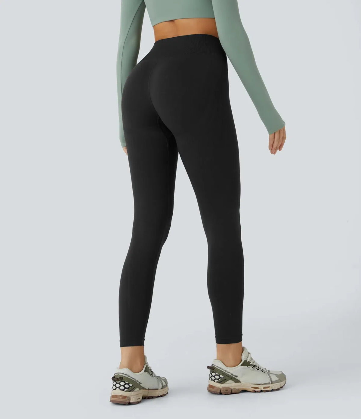 Bezszwowe Legginsy do Jogi Modelujące Brzuch