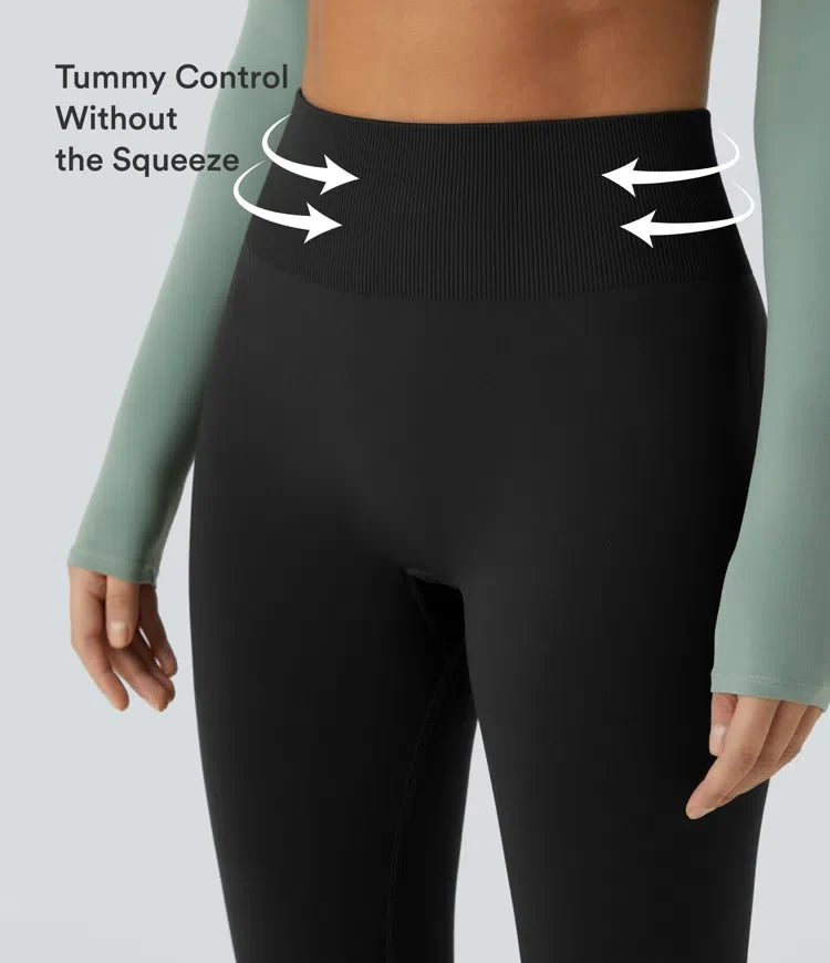 Bezszwowe Legginsy do Jogi Modelujące Brzuch
