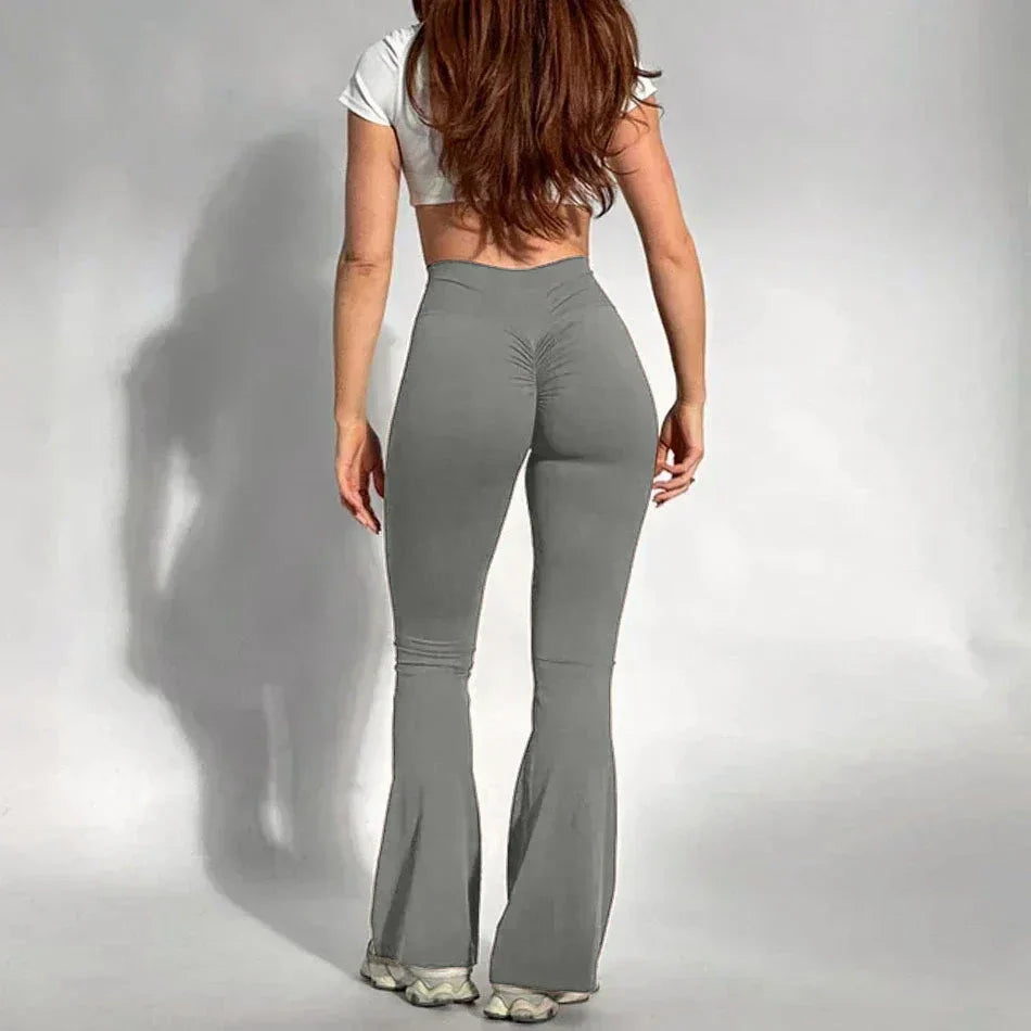 Legginsy Push-Up z Wysokim Stanem, Modelujący Krój Bootcut