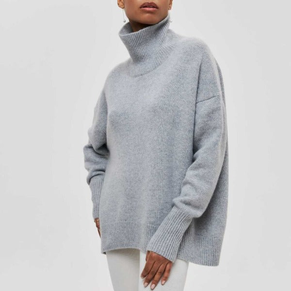 Zimowy Sweter z Wysokim Kołnierzem