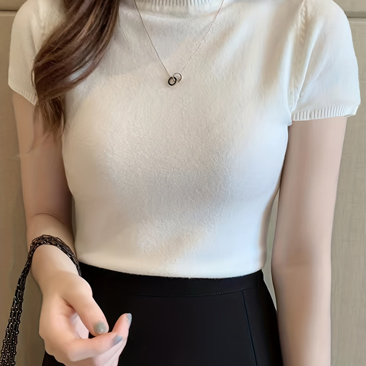 Elegancki Top z Półgolfem