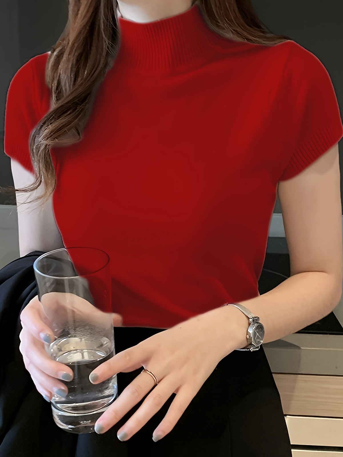 Elegancki Top z Półgolfem