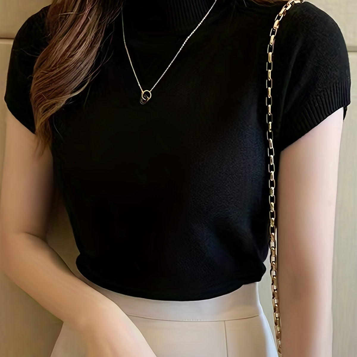Elegancki Top z Półgolfem